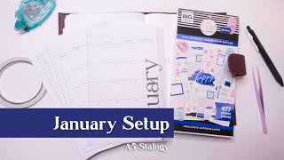 A5 Stalogy Plan with Me  Plan with Me 2024 Planner  A5 Stalogy Setup [upl. by Bernardo659]