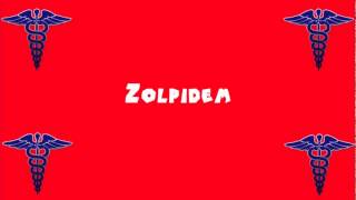 Pronounce Medical Words ― Zolpidem [upl. by Anael]