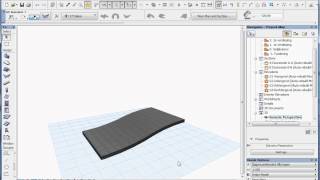 archiCAD 15 tutorial waved roof RPortierProductions [upl. by Anyrak]