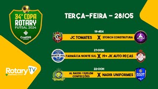 4ª RODADA  34ª COPA ROTARYCREDISIS SUDOESTE DE FUTSAL 2024  28 DE MAIO [upl. by Fayola]