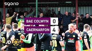 Uchafbwyntiau ac ymateb  Bae Colwyn 04 Caernarfon [upl. by Ayamat]