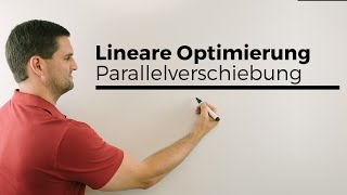 Lineare Optimierung Parallelverschiebung der Zielfunktion Eckpunkt bestimmen Maximierung [upl. by Fiden]