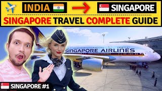 INDIA To SINGAPORE Travel Vlog 🇮🇳 ➜ 🇸🇬  Delhi To Singapore Flight  Immigration  Singapore Vlog [upl. by Haroldson]