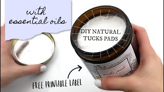 All Natural DIY quotTUCKS Padsquot  Postpartum Essentials [upl. by Padriac]