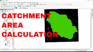 Catchment area Calculation using arcgis 104  watershed delineation [upl. by Glass642]