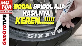 Cara Pakai Spidol Ban Motor  Gridoto Tips [upl. by Assillem861]