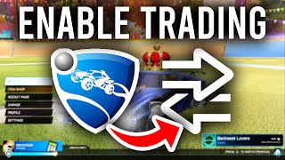 How To Enable Trading In Rocket League  Full Guide [upl. by Anahtor]