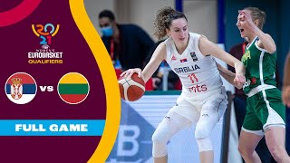 Serbia v Lithuania  Full Game  FIBA Womens EuroBasket Qualifiers 2021 [upl. by Secundas]