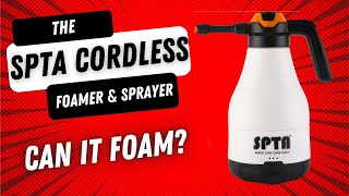 SPTA Electric Foamer amp Sprayer  Battery Powered  Car Washing Tips [upl. by Milore]