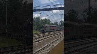 NJT express train passes Metropark Station 8324 [upl. by Ybhsa23]