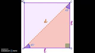 TRIANGOLO RETTANGOLO ISOSCELE [upl. by Oiramaj828]