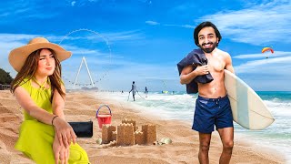 Arisha Scammed Jimmy on the Beach  Dubai Day 3 [upl. by Lonna]