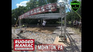 Rugged Maniac 2021  All Obstacles Pennsylvania [upl. by Adelia678]