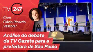 Análise do debate da TV Gazeta para a prefeitura de São Paulo com Flávio Ricardo Vassoler [upl. by Notniuqal]