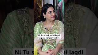 Ni tu suit ch sohni lagdi na paya kar jean kudiye  Mandy Takhar Interview shorts [upl. by Amsab262]