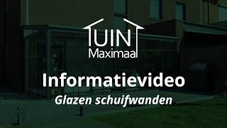 Glazen schuifwand overkapping Gumax®  Informatiefilm Tuinmaximaal [upl. by Gies]