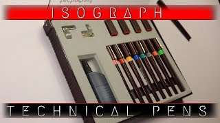 Isomars Technoart Isograph Technical Pens I Affordable Pen For Artists amp Review  Rotring I JSheetz [upl. by Mulloy]