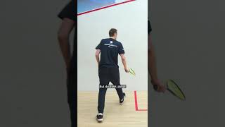 Using combinations when playing straight 💡 Watch the full series squashskillscom 🎥 [upl. by Kristopher13]