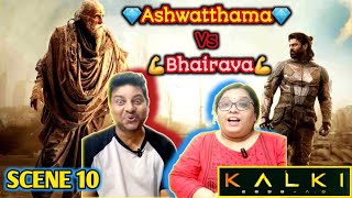 Ashwatthama Vs Bhairava fight Scene Reaction  Amitabh Bachchan Vs Prabhas  Kalki Movie Scene 10 [upl. by Frederic]