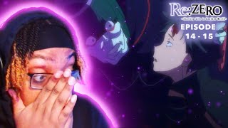 THIS WAS SO DISTURBING TO WATCH…😔💔 First Time REACTING To ReZERO Episode 14 15 [upl. by Adnalay]