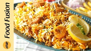 Jhinga BiryaniPrawn Biryani Recipe By Food Fusion [upl. by Past]