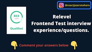 Unacademy relevel frontend developement test interview questionsexperience  fresher jobs [upl. by Ayotaj]