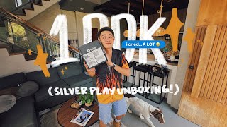 HAPPY 100K SUBSCRIBERS ✨ Silver Play Button Unboxing amp Giveaway [upl. by Broderick89]