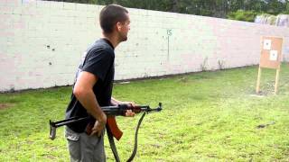 Bumpfiring an Izhmash Type III AKS47 [upl. by Cornwell]