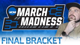 Bracket Predictions for March Madness 2024  FINAL BRACKET [upl. by Ynnep]