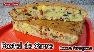 PASTEL DE CARNE receta portuguesa deliciosa y muy fácil [upl. by Jemma346]