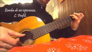 Zamba de mi esperanza solo guitarra instrumental [upl. by Sidnala]