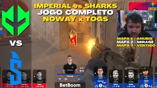 IMPERIAL vs SHARKS  JOGO COMPLETO Todos os Mapas Copa BetBoom 2023  CS 2 [upl. by Mell552]