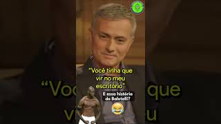 O DIA QUE O BALOTELLI DEU UM DIBRE NO MOURINHO 😂😂 shorts [upl. by Llehsim]