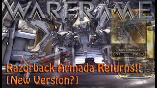 Warframe  Razorback Armada Returns New Version [upl. by Pattie]