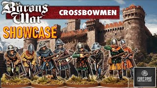 Crossbowmen  Barons War Showcase  Footsore Miniatures [upl. by Bille493]