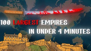 100 Largest Empires in Under 4 Minutes [upl. by Merilee160]