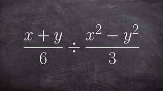 Dividing two rational expressions by factoring [upl. by Alvira330]