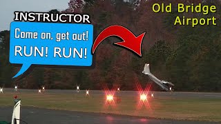 Student Pilot crashes during landing at Old Bridge  Camera Footage Included [upl. by Wise281]