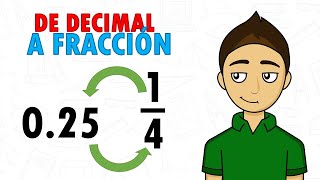 CONVERTIR DECIMAL A FRACCIÓN Super facil  Para principiantes [upl. by Enom]