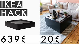 DIY Design Couchtisch aus KALLAX für 20€  Der einfachste Ikea Hack aller Zeiten  Jelena Weber [upl. by Burra]