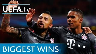 Bayern 102 Arsenal and the other biggest knockout wins [upl. by Ydnab705]