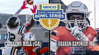 Collins Hill GA vs GrahamKapowsin WA  GEICO State Champions Bowl Series  ESPN Highlights [upl. by Okimuy]