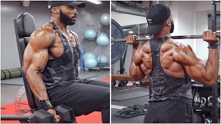 SHOULDERS AND ARMS WORKOUT FOR MASS  Beginners amp Advanced [upl. by Lehcin968]