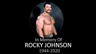 WWE Rocky Johnson Tribute 19442020 [upl. by Hashimoto385]