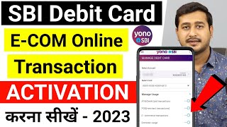 How to Activate SBI Debit Card for Online Transaction  SBI Debit Card Ecom Transaction Activation [upl. by Jos]