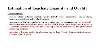 Video 11 Leachate collection and removal system [upl. by Ydne]