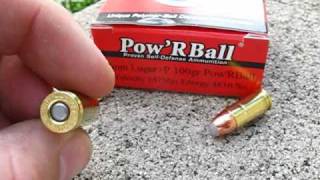 Pow R Ball 100 gr 9mm Luger Jug Test [upl. by Casanova]