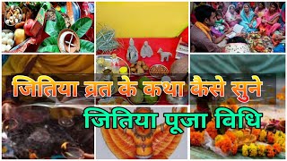 जितिया पूजा कथा कैसे सुने। jitiya ke pooja kese kare vidhi। jitiya vrt vidhi। jitiya pooja [upl. by Trebron]