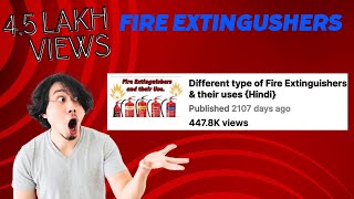 Different type of Fire Extinguishers amp their uses Hindi [upl. by Aitra]