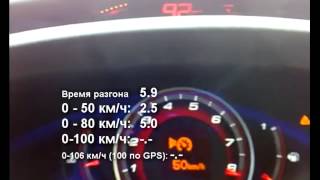 Honda Civic Type R FN2 07 разгон 0100 за 66 по спидометру [upl. by Alitha]